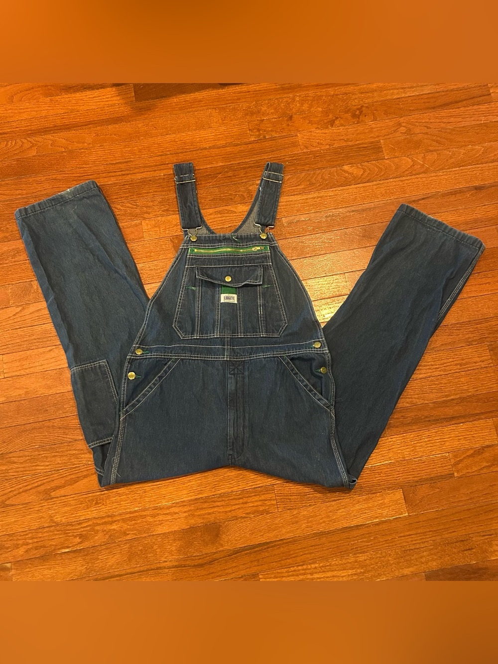 Liberty denim bib overalls,